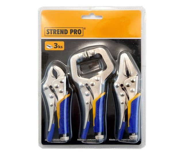Miniatűr bádogos fogó, 3 darabos készlet, Strend Pro