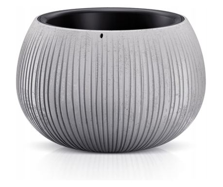 Dekorativní květináč, kulatý, šedý, 2,3 l, 23,8 x 16,1 cm, Beton Bowl