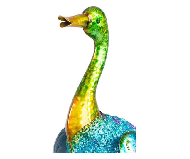 Dekoracija za vrt, MagicHome, metalna, šarena patka, 27,5x15x47,5 cm