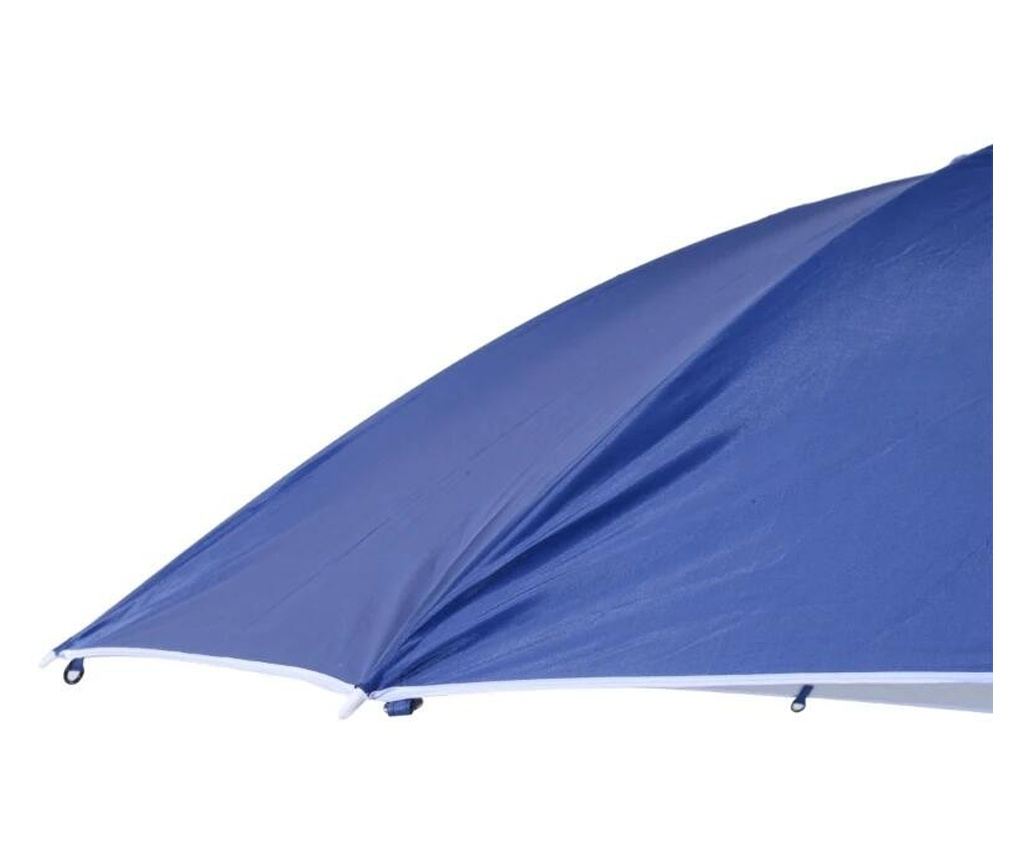 Parasol Plażowy/Ogrodowy 2w1, Niebiesko-Biały, 210 cm - 2