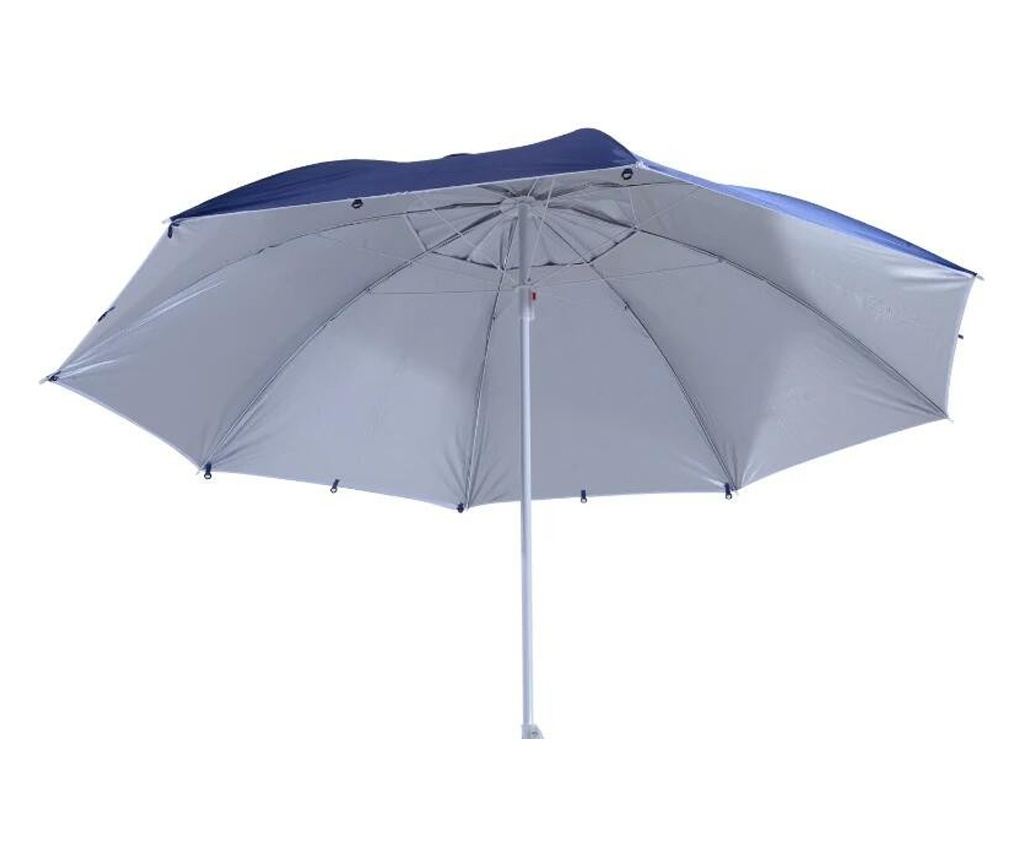 Parasol Plażowy/Ogrodowy 2w1, Niebiesko-Biały, 210 cm - 4