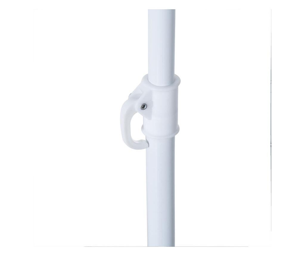 Plážový slnečník so slnečnou clonou, 2 závažia, tmavozelený, 200 cm - 3
