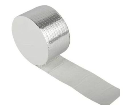 Aluminijast trak za tesnjenje in izolacijo, vodoodporen, 50 mm x 5,1 m, 150 mikronov