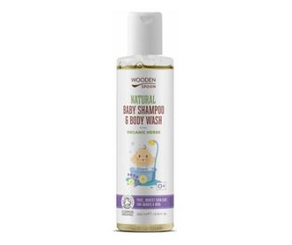 Šampon i gel za tuširanje za djecu i dojenčad Organic Herbs, bio, 200 ml, Wooden Spoon