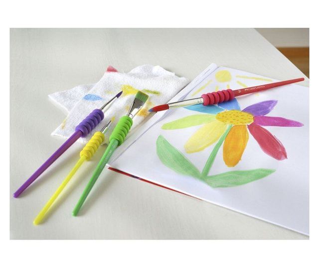 Set 4 Pensule Soft Touch Faber-Castell