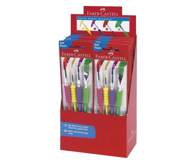 Set 4 Pensule Soft Touch Faber-Castell