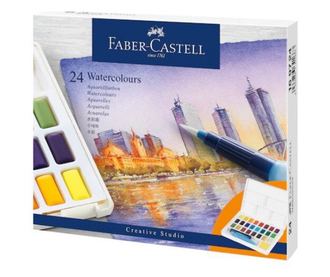 Acuarele 24 culori Creative Studio Faber-Castell
