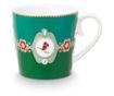 Šalica od porculana, Pip Studio, Zelena, 250ml, kolekcija Love Birds