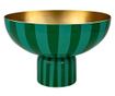 Visoka metalna posuda, Pip Studio, Stripes Green, 30x30x20cm, kolekcija Others