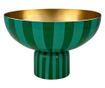 Visoka metalna posuda, Pip Studio, Stripes Green, 30x30x20cm, kolekcija Others