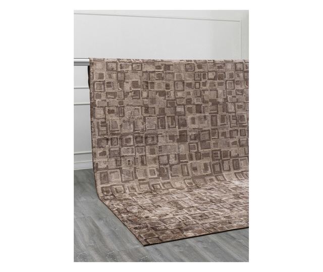 Designer Rug TRIBE DARK MINK, Handmade, 160 x 230 cm