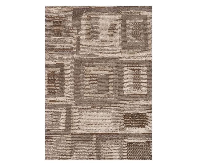 Designer Rug TRIBE DARK MINK, Handmade, 160 x 230 cm