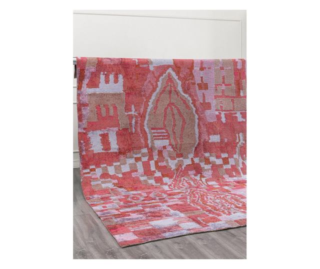 Дизайнерски килим FOSSIL LILAC, ръчна изработка, 200 x 250 см