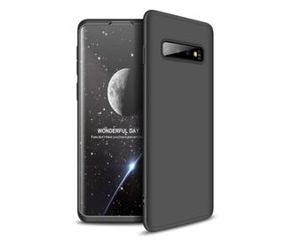 Samsung Galaxy S10 tok - 360 fokos védelem, 3 az 1-ben, műanyag, fekete
