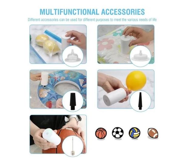 Pompa de vid Home&Marker Quickseal, multifunctionala, portabila, alba