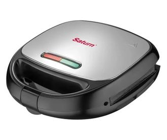 Pâine de pâine pentru sandvici Saturn ST-EC1153, 850W, Plăci antiaderente, Control automat al temperaturii, Negru