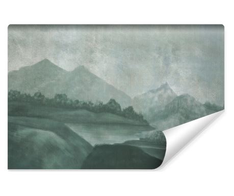 Fototapet Muralo Decorare perfecta pentru sufragerie cu acuarela 3D 450 cm x 300 cm peisaj montan  450x300cm