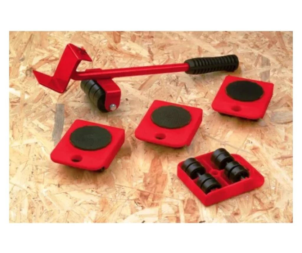 Set transportat si ridicat mobila, Gonga® Rosu - 3