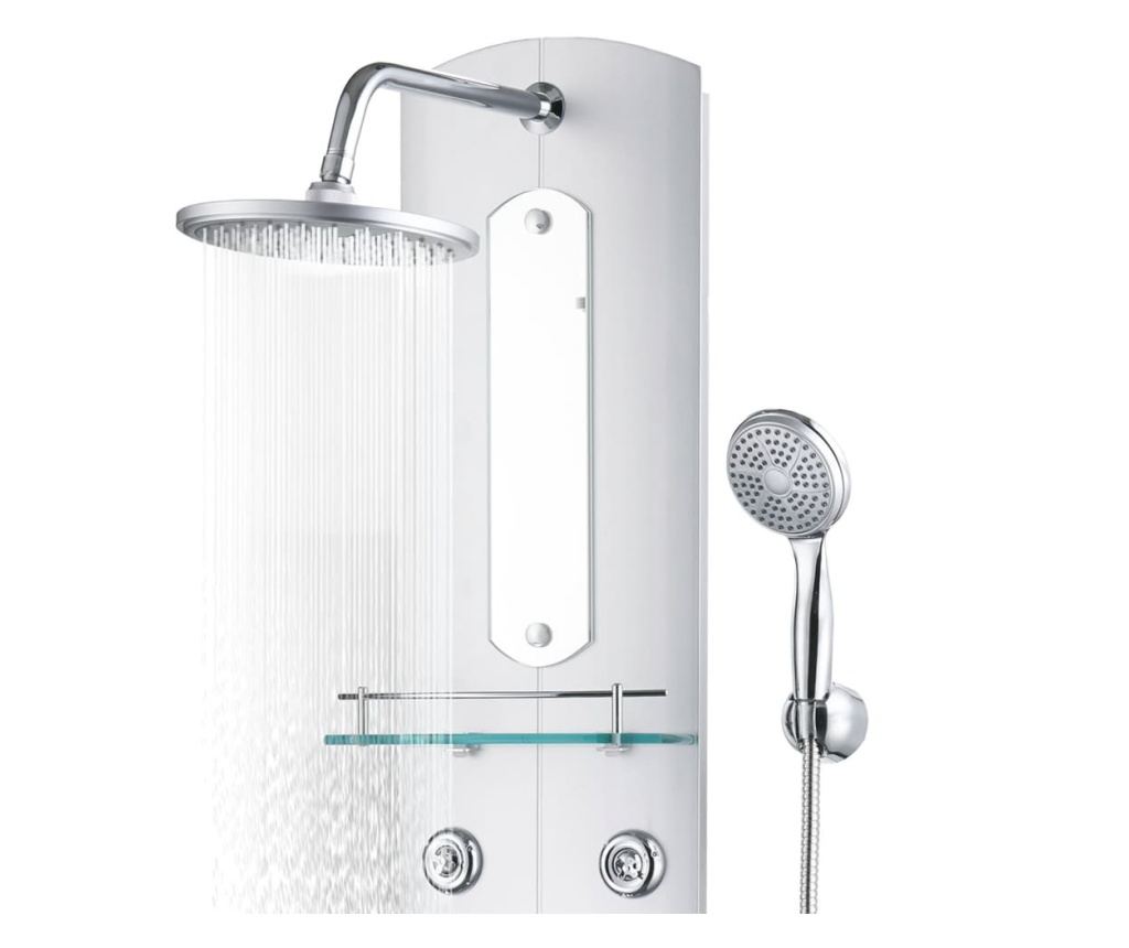 Душ панел, сребрист, 25x43x110 см - 5