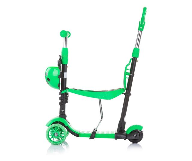 Тротинетка Chipolino Kiddy Evo 3 в 1 с дръжка лайм