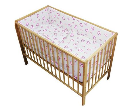 Hubners Inimioare 5-delni komplet posteljnine za otroško posteljico