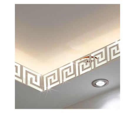 Set Oglinzi Design Versace, Oglinzi Decorative Acrilice SILVER, MyStyle Luxury Home 10 bucati/set - 5 cm