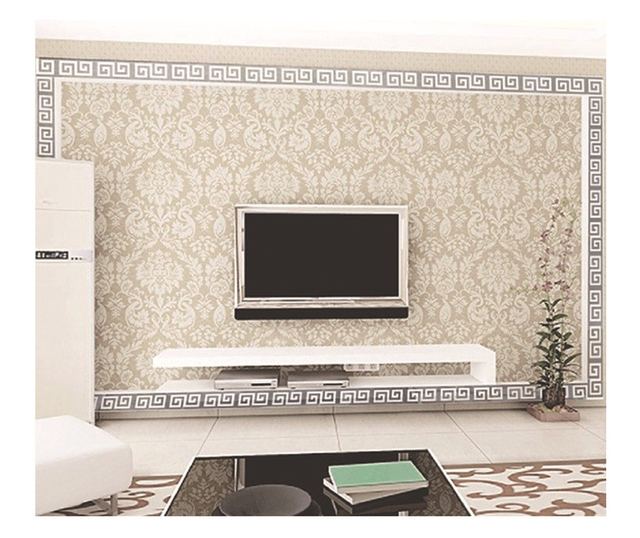 Set Oglinzi Design Versace, Oglinzi Decorative Acrilice SILVER, MyStyle Luxury Home 10 bucati/set - 5 cm