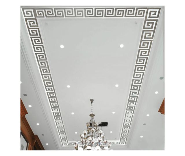 Set Oglinzi Design Versace, Oglinzi Decorative Acrilice SILVER, MyStyle Luxury Home 10 bucati/set - 5 cm