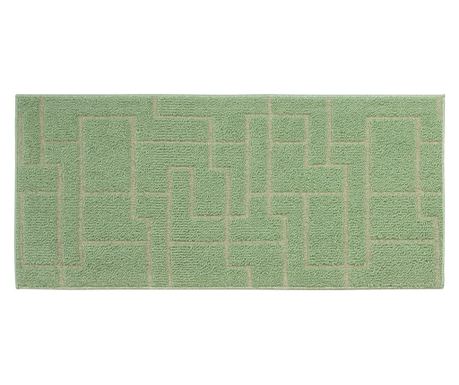 Covor universal antiderapant Narciso, Emmevi, model forme geometrice. verde salvie, 50x80 cm