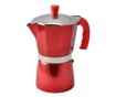 Espressor clasic roșu pentru aragaz, 3 cești