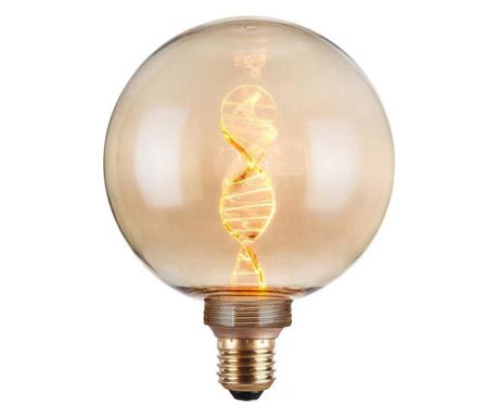 LED крушка G125 - 342-000068 цвят кехлибар