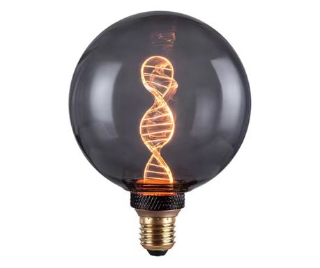 LED крушка G125 - 342-000067 опушено сив цвят