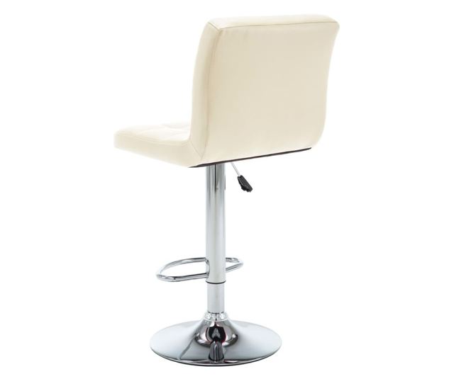 Barski stoli, 2 kosa, kremni, umetno usnje