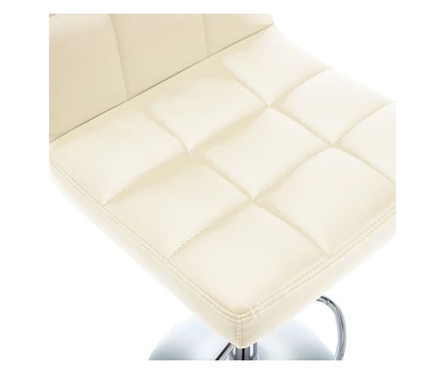 Barski stoli, 2 kosa, kremni, umetno usnje