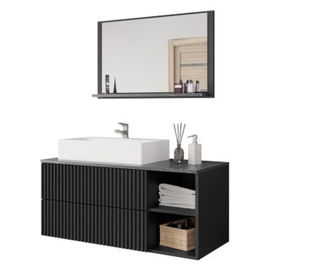 Mobilier de baie Kiegi canelate I