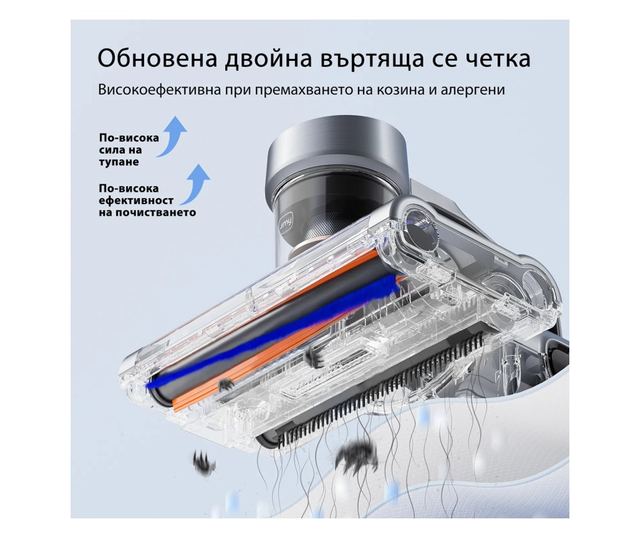 Aspirator Jimmy BX7 anti-acarieni, 600W, 15 kPa, filtrare in 6 trepte, functie "Tumping", gri