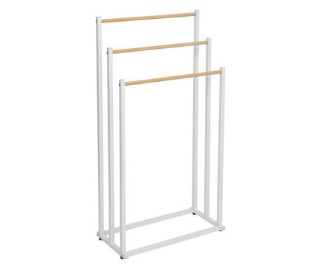 Stojalo za brisače Poldo White Natural 44x21,5x86 cm