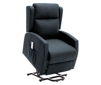 Fotoliu de relaxare pozitionabil gri Ticino 72x90-160x83-106 cm