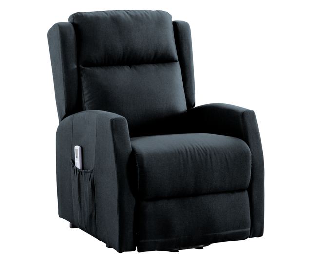 Fotoliu de relaxare pozitionabil gri Ticino 72x90-160x83-106 cm