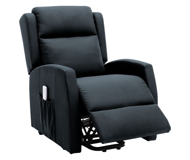 Fotoliu de relaxare pozitionabil gri Ticino 72x90-160x83-106 cm
