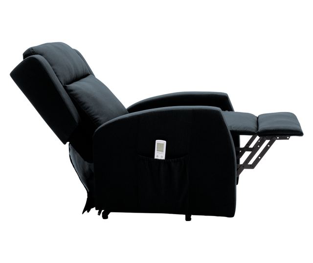 Fotoliu de relaxare pozitionabil gri Ticino 72x90-160x83-106 cm