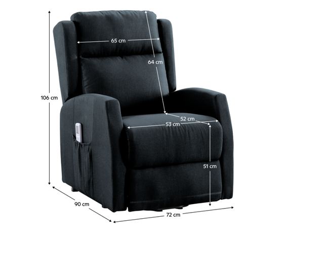 Fotoliu de relaxare pozitionabil gri Ticino 72x90-160x83-106 cm