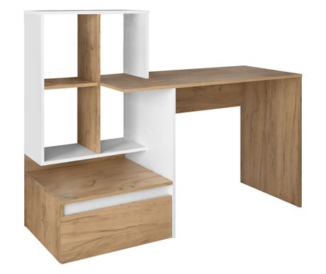 Psací stůl DTD Dub Artisan Bílý Nereo 145x52x111,6 cm