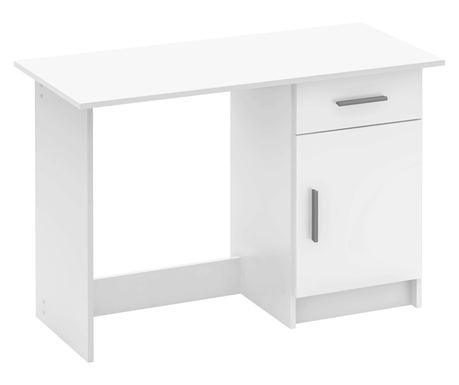Bijeli pisaći stol Siriss 108,5x50x75,4 cm
