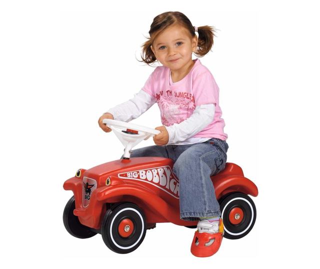 Bobby-Car-Classic (rot/schwarz, Flüsterräder und Schuhschonern)