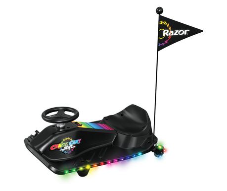 Razor Crazy Cart Shift Lightshow Gokart - Fekete