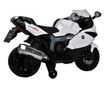 Детски електрически мотоциклет BMW, Buddy Toys, + 3 години, 3 км/ч, Бял/Черен