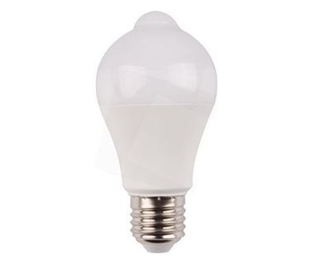 Avide LED Globe A60 8,8W NW 4000K s PIR senzorem pohybu (ASG27NW-8.8W-PIR)