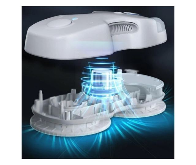 Robot de spălat geamuri Xiaomi HUTT C6, 90W, 3800Pa, senzori inteligenți, planificare rută, alb