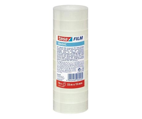 TESA TAŚMA BIUROWA BASIC 10szt. 33m x 15mm